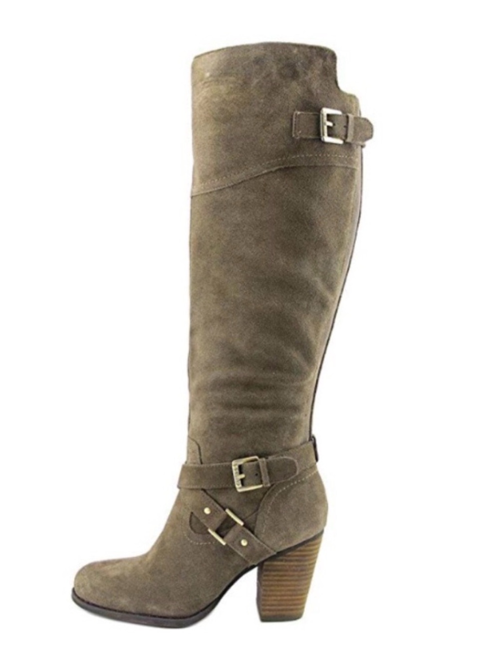 Guess Wyynn Brown Suede Leather Zip Knee High Boots Women’s Size 10 M NWB